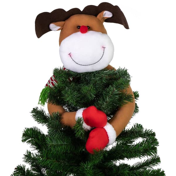 Northlight Seasonal 26in. Plush Reindeer Christmas Tree Topper