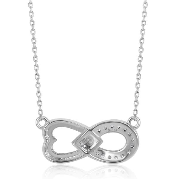Nova Star® 1/10ctw. Lab Grown Diamond Infinity Heart Necklace