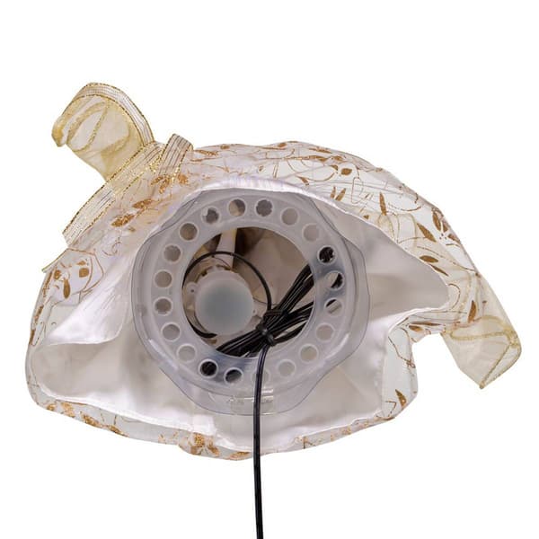 Kurt Adler Gold Angel Tree Topper w/ Color Changing LED