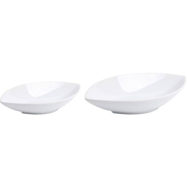 Home Essentials Oval Point Serving Bowls - Set of 2 - image 