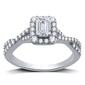 Nova Star&#40;R&#41; Lab Grown Diamond Emerald & Round-Cut Engagement Ring - image 1