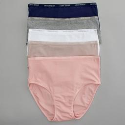 Womens Laura Ashley(R) 5pk. Brief Panties LS9221-5PKOT