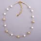 Gloria Vanderbilt Gold & Creme Collar Necklace - image 1