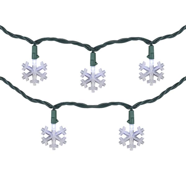 Northlight Seasonal 4.5ft. LED Snowflake Christmas Light Set