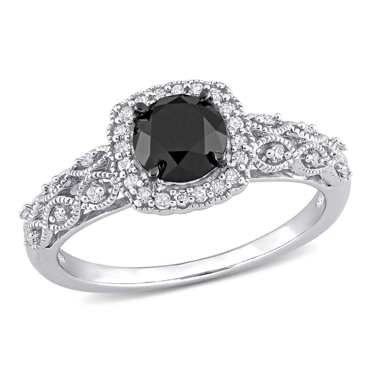 Radiant Rainbow™ 10kt. White Gold Diamond Engagement Ring