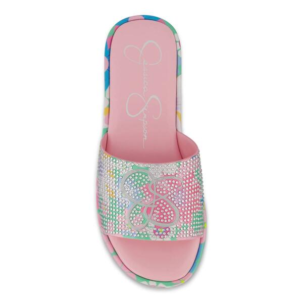 Big Girls Jessica Simpson Sora Logo Slide Sandals