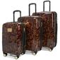 Badgley Mischka Tortoise 3 Piece Expandable Luggage Set - image 1