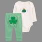 Baby Unisex &#40;NB-12M&#41; Carters&#40;R&#41; My 1st St Patrick''s Day Pants Set - image 1