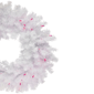Northlight 24in. Pre-Lit Geneva Spruce White Christmas Wreath - image 4