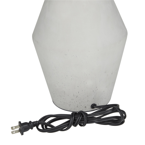 9th & Pike® Modern Gray Cement Table Lamp