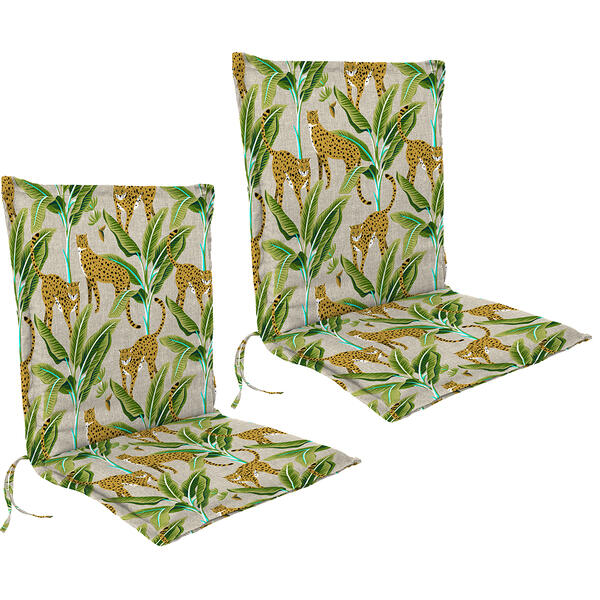 Jordan Manufacturing Set of 2 Enzel Linen Outdoor Chair Cushions - image 