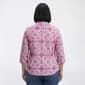 Plus Size Emily Daniels 3/4 Sleeve Medallion Button Down - image 2