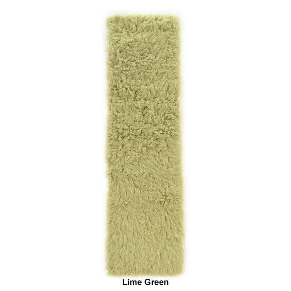Linon Flokati Natural Runner - 2 x 8