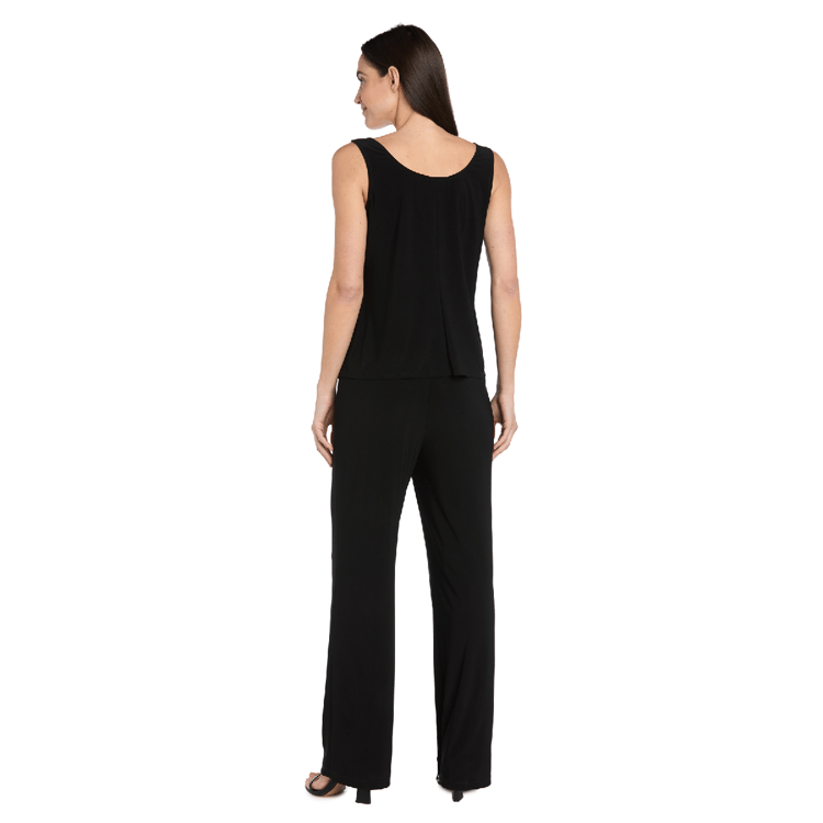 Womens R&M Richards Beaded Embroidered Pant Suit