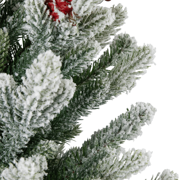 Northlight Real Touch™ 25in. Potted Flocked Fir Christmas Tree