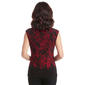 Womens Kasper Sleeveless Drape Neck Leaf Blouse - image 3