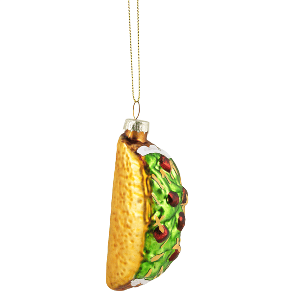 Northlight 3.5in. Taco Glass Christmas Ornament