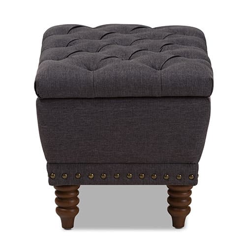 Baxton Studio Annabelle Upholstered Storage Ottoman