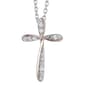 Nova Star(R) Two-Tone Lab Grown Diamond Cross Pendant Necklace - image 1