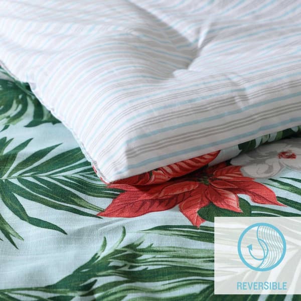 Tommy Bahama Festive Palms 3pc. Reversible Comforter Set