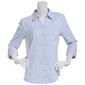 Womens Emily Daniels 3/4 Sleeve Lemons Casual Button Down - image 2