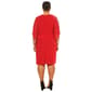 Plus Size MSK 3/4 Angel Sleeve Solid Side Ruched Sheath Dress - image 2