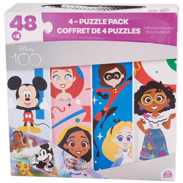 Spin Master Disney 100th Anniversary 4 In 1 Puzzle - image 