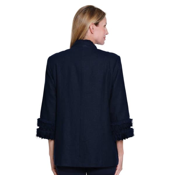 Petite Multiples 3/4 Sleeve Double Button Lined Blazer