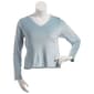 Petite Jessica Simpson Long Sleeve Velour V-Neck Pajama Tee - image 1