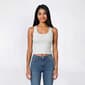 Juniors No Comment Racerback Jersey Tank w/ Molded Cup Bralette - image 3