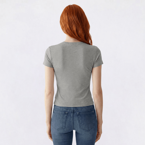 Juniors 7th & Hudson Double Layer Crew Neck Tee