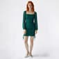 Juniors Jump Glitter Mesh Long Sleeve Sheath Dress - image 7