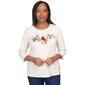 Womens Alfred Dunner Classics Autumn Birds Tee - image 1