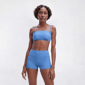 Womens Cupshe Solid Scalloped Bandeau Bralette Swim Top - image 1
