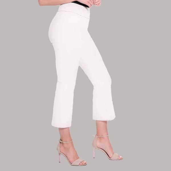 Petite Multiples Pull-On Flare Cropped Pants