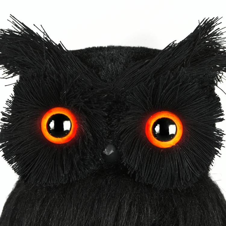 National Tree 11in. Eerie Eyes Owl Figurine