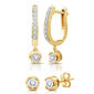 Nova Star(R) 1/4ctw. Lab Grown Diamond Hoop & Stud Earring Set - image 1