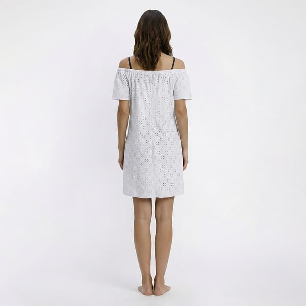 Womens Cover Me Crochet Off The Shoulder Cover Up Dress