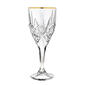 Godinger Dublin Set of 4 Gold Banded Wine Goblets - image 1