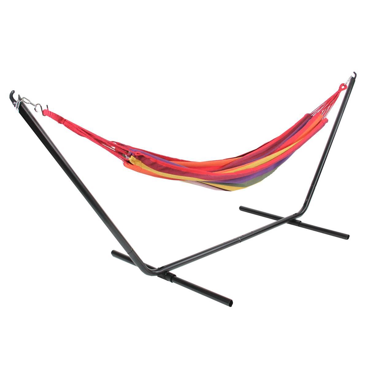 Northlight Seasonal Wide Striped Woven Single Brazilian Hammock
