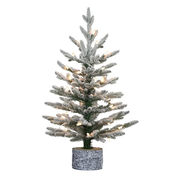Puleo 2ft. Potted Pencil Arctic Fir Artificial Christmas Tree - image 
