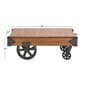 9th & Pike&#174; Brown Coffee Table Cart - image 6