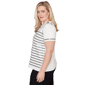 Petite Alfred Dunner Crowd Pleaser Sequin Stripe Blouse - image 3