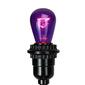 Pack of 25 Incandescent S14 Purple Christmas Replacement Bulbs - image 3