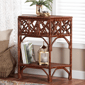 bali & pari Gaspar Marbled Tortoise Natural Rattan Console Table - image 8