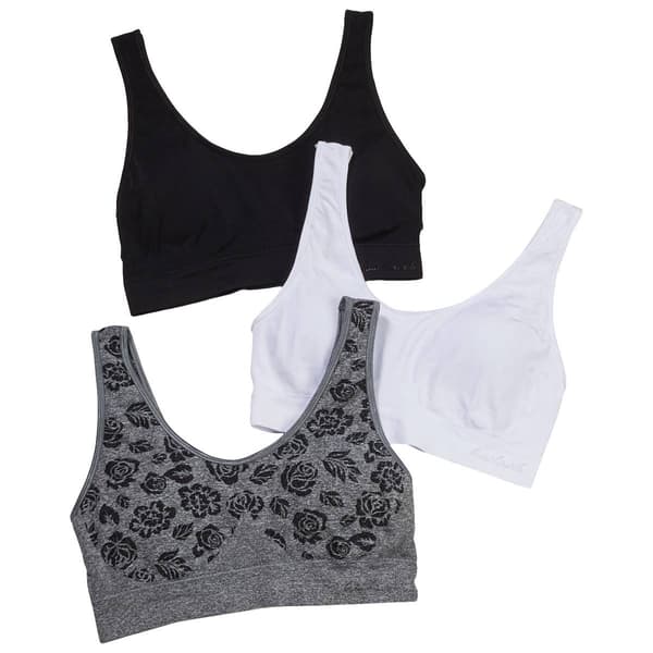 Womens Gloria Vanderbilt 3-pk Seamless Comfort Bra - image 