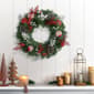 Puleo International 24in. Red Decorated Artificial Wreath - image 3