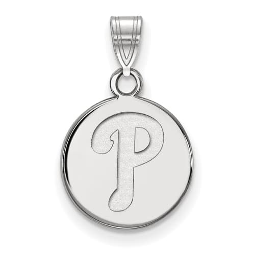 Unisex MLB Philadelphia Phillies Small Disc Pendant - image 