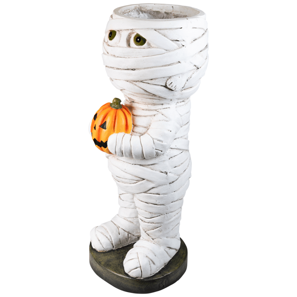 Northlight Mummy Holding Jack-O-Lantern Pumpkin Halloween Décor