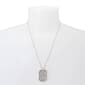 Steve Madden Pavé ID Tag Pendant Slider Pendant Necklace - image 3